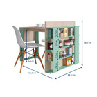 Mesa Escrivaninha Multiuso Smart Com Estante Be Mobiliário