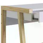 Mesa Escrivaninha Noble 2 Gavetas Branco/madeira Pinus Natura