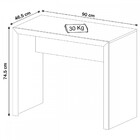 Mesa Escrivaninha Nogal Me4139 - Tecno Mobili