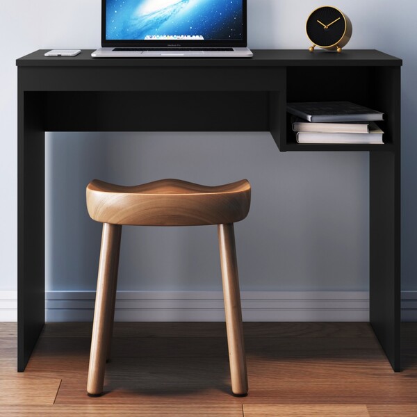 Mesa Escrivaninha Noronha 1 Nicho Preto Fosco - Genialflex