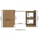 Mesa Escrivaninha Oculta Naturalle Mt105 - Decibal