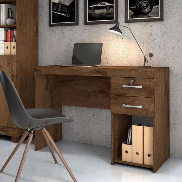 Mesa Escrivaninha Office Iara 2 Gavetas Jcm Móveis Cestaplus