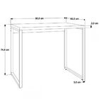 Mesa Escrivaninha Office Kuadra Ônix 8395 - Compace