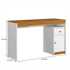 Mesa Escrivaninha Office Madrid 1 Gavetas Mavaular