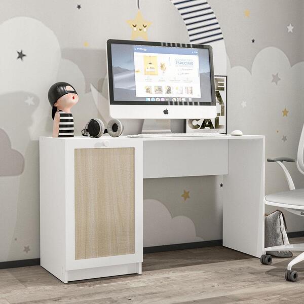 Mesa Escrivaninha P/computador 1 Porta Comic Mdp Politorno Br