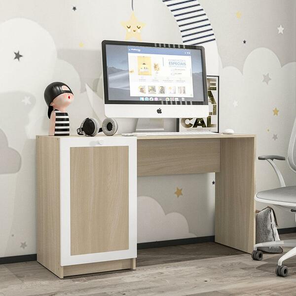 Mesa Escrivaninha P/computador 1 Porta Comic Mdp Politorno Le