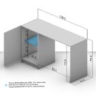 Mesa Escrivaninha P/computador 1 Porta Domi Mdp Politorno Leg