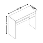 Mesa Escrivaninha Para Computador Com Nicho Interno Quarto Sa