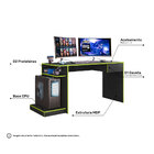 Mesa Escrivaninha Para Computador Setup Gamer Nitro 1 Gaveta