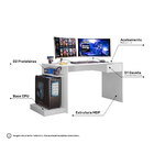 Mesa Escrivaninha Para Computador Setup Gamer Nitro 1 Gaveta