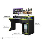 Mesa Escrivaninha Para Computador Setup Gamer Seraph 1 Gaveta