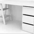 Mesa Escrivaninha Para Escritório Cavalete Self 3 Gavetas 135