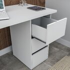 Mesa Escrivaninha Para Escritório Cavalete Self 3 Gavetas 135