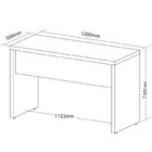 Mesa Escrivaninha Para Escritório Loke Olmo/branco