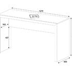 Mesa Escrivaninha Para Escritorio Me4135 Amendoa Tecno Mobili