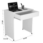 Mesa Escrivaninha Para Notebook E Computador Compact Branco
