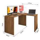 Mesa Escrivaninha Parati L01 Com Extensor - Amarena Móveis -