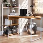 Mesa Escrivaninha Prateleiras 136 Cm Li010 Kpb