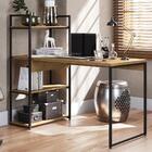 Mesa Escrivaninha Prateleiras 136 Cm Li010 Kpb