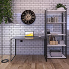 Mesa Escrivaninha Preto E Estante 5 Prateleiras Branca Comput