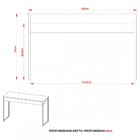 Mesa Escrivaninha Preto Me4160 - Tecno Mobili