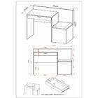 Mesa/escrivaninha Puff Multimóveis Cr25063 Branca