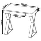 Mesa Escrivaninha Retro 01 Gaveta Veneza Ii Branco Artany
