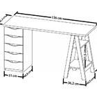 Mesa Escrivaninha Retro 05 Gavetas Spirit Ii Artany