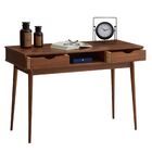 Mesa Escrivaninha Retro Madeira 2 Gavetas 1 Nicho Stefano - C