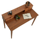 Mesa Escrivaninha Retro Madeira 4 Gavetas 1 Nicho Milano Cast