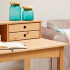 Mesa Escrivaninha Retro Madeira 4 Gavetas 1 Nicho Milano - Ma