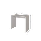 Mesa Escrivaninha Sem Gavetas Magnus Branco