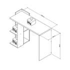 Mesa Escrivaninha Sense 1 Prateleira Branco - Appunto