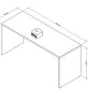 Mesa Escrivaninha Sense Nogueira E Preto