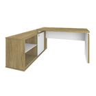 Mesa Escrivaninha Smart 1 Porta 2 Prateleiras Olmo/branco - A