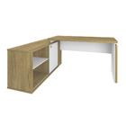 Mesa Escrivaninha Smart 1 Porta 2 Prateleiras Olmo/branco - A