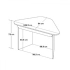 Mesa Escrivaninha Trend De Canto 1 Gaveta Olmo/branco - Artany