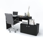 Mesa Escrivaninha Turn 2 Portas Preto - Vedere