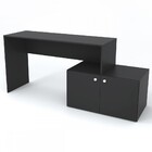 Mesa Escrivaninha Turn 2 Portas Preto - Vedere