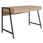 Mesa Escrivaninha Urban 2 Gavetas Carvalho Treviso/preto – Ar