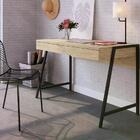 Mesa Escrivaninha Urban 2 Gavetas Carvalho Treviso/preto – Ar