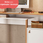 Mesa Escrivaninha Versa Home Telasul 1 Porta Freijó /branco -