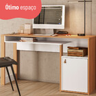 Mesa Escrivaninha Versa Home Telasul 1 Porta Freijó /branco -