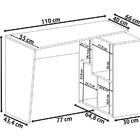 Mesa Escrivaninha Versatil Urban Artany