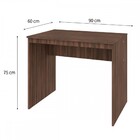 Mesa Escrivaninha W15 90 Nogal - Compace