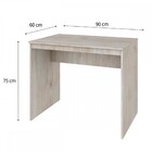 Mesa Escrivaninha W15 90 Snow - Compace