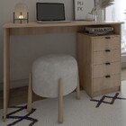 Mesa Escrivaninha York 4 Gavetas Amadeirado - Falkk