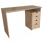 Mesa Escrivaninha York 4 Gavetas Amadeirado - Falkk