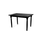 Mesa Espanha 118x83cm Tampo Mdf 30mm Preto