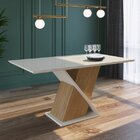 Mesa Espresso Móveis Nature/off White